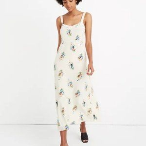 Madewell Silk Midi Dress Classic Corsage